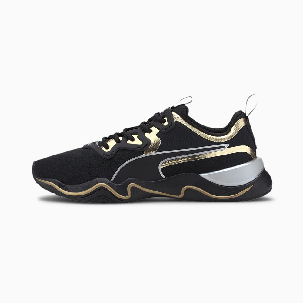 Puma Zone XT Metal Női Edzőcipő - Fekete/Arany ( Hungary - AUKTX6248 )